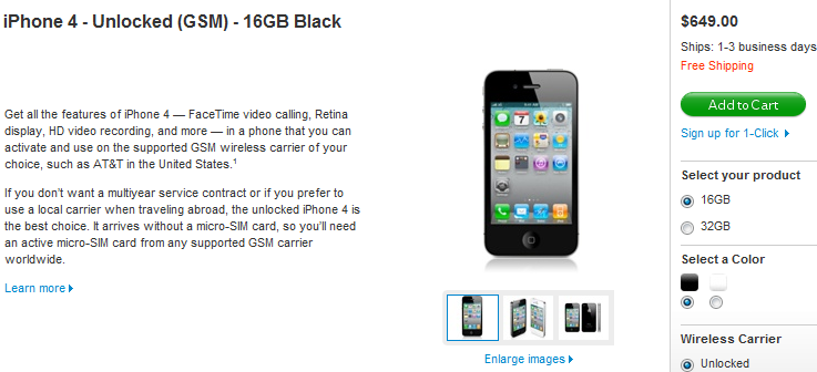 Apple Iphone 3gs 16gb Unlocked Price In India