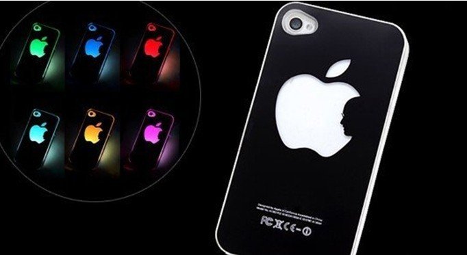 Apple Iphone Logo Light