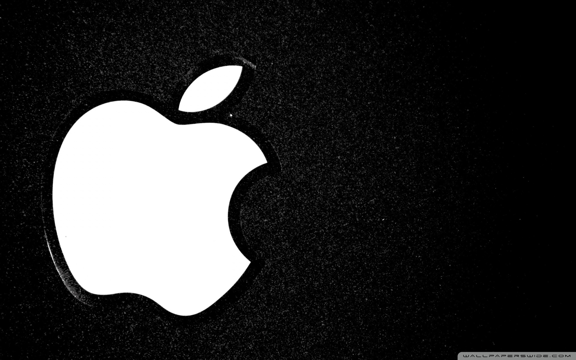 Apple Logo Black Background