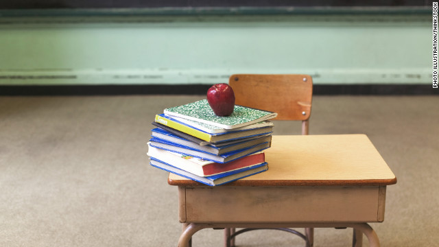 Apple On Teachers Desk