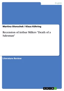 Arthur Miller Death Of A Salesman Sparknotes