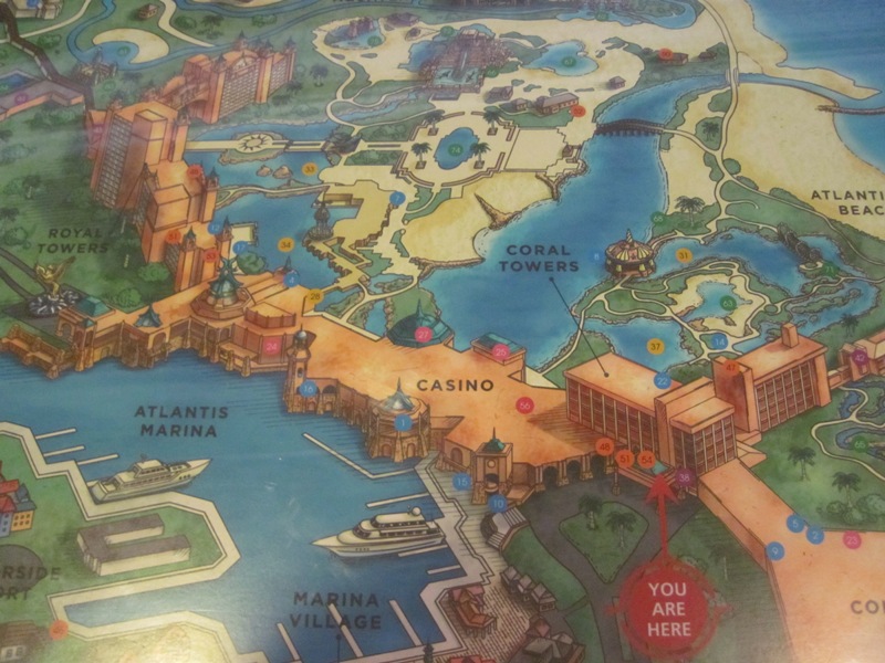 Atlantis Bahamas Hotel Map