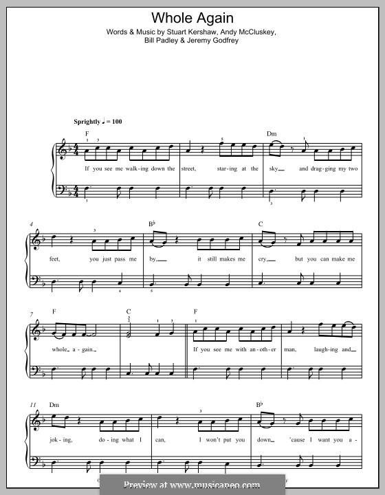 Atomic Kitten Whole Again Chords