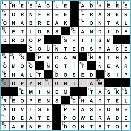 Atomic Number 12 Crossword