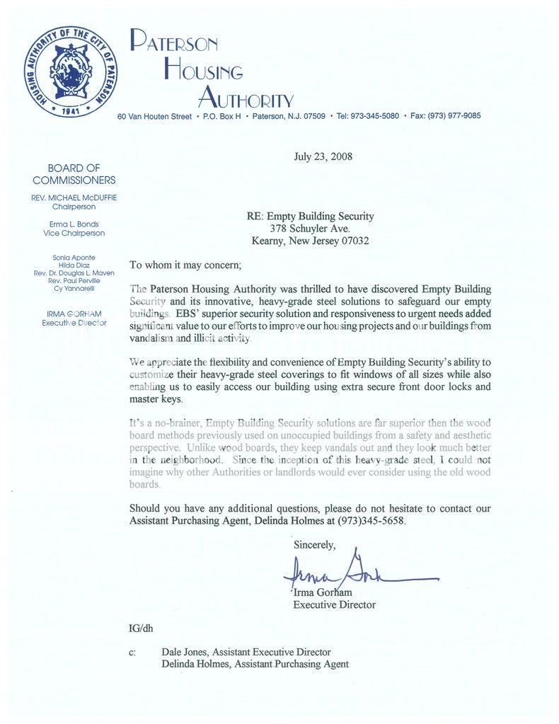 Authority Letter