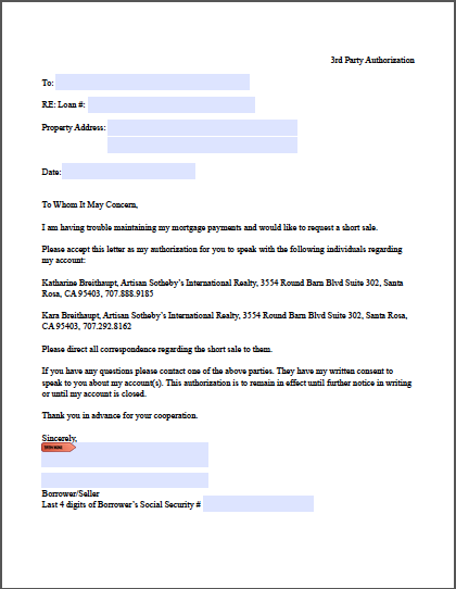 Authorization Letter Sample Format