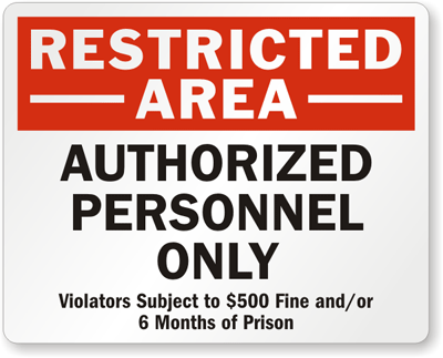 Authorized Personnel Only