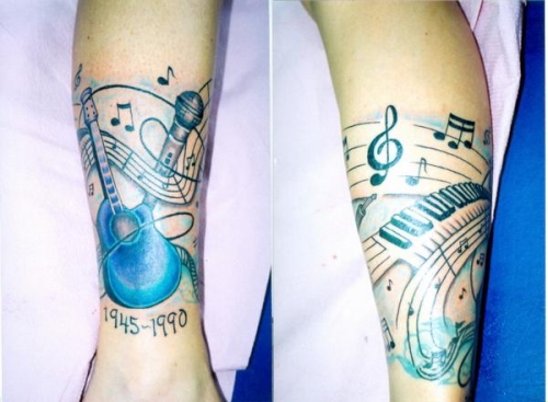 Awesome Musical Tattoos