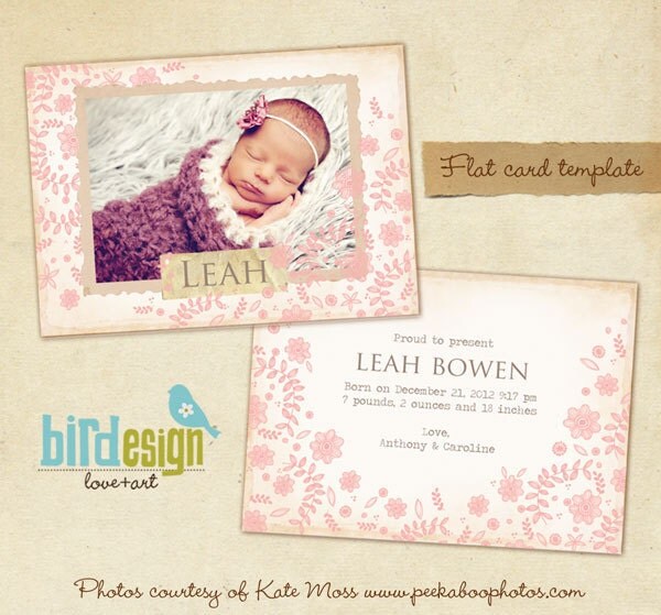 Baby Birth Announcement Template