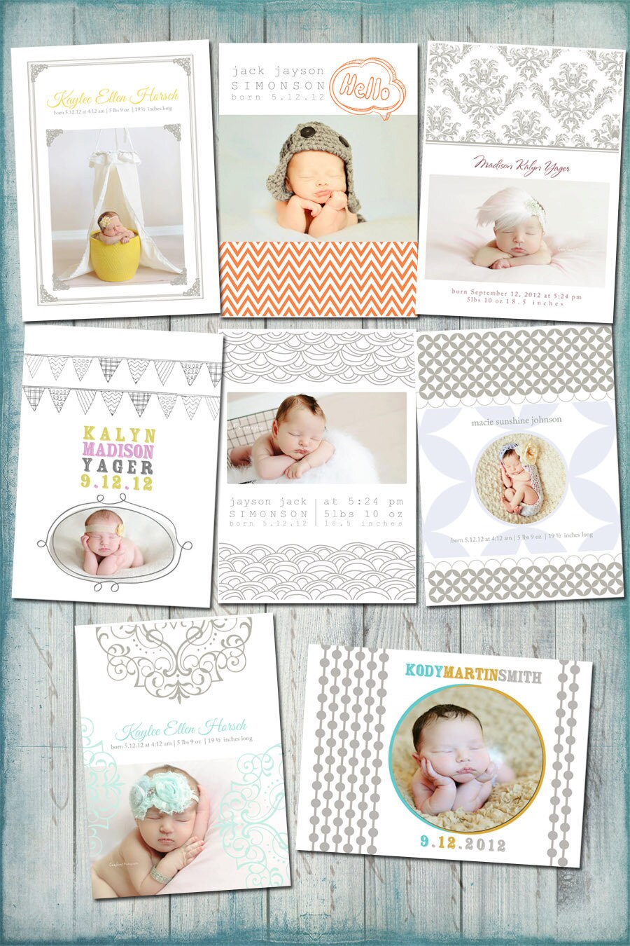 Baby Birth Announcement Template