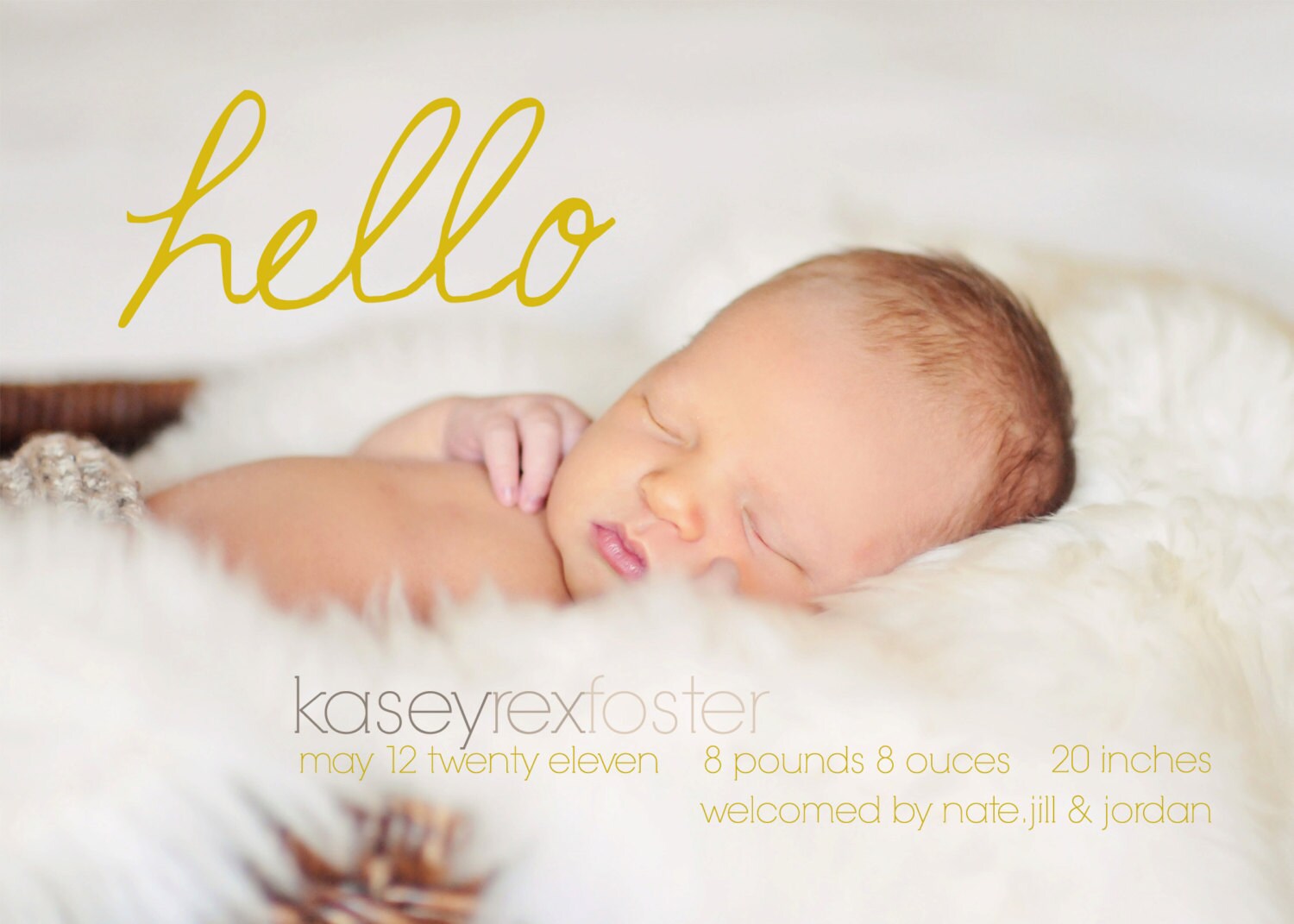 Baby Birth Announcement Template