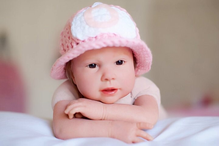 Baby In Firefighter Helmet