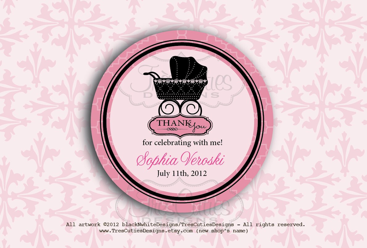 Baby Shower Favor Tags Template Free