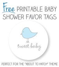 Baby Shower Favor Tags Template Free