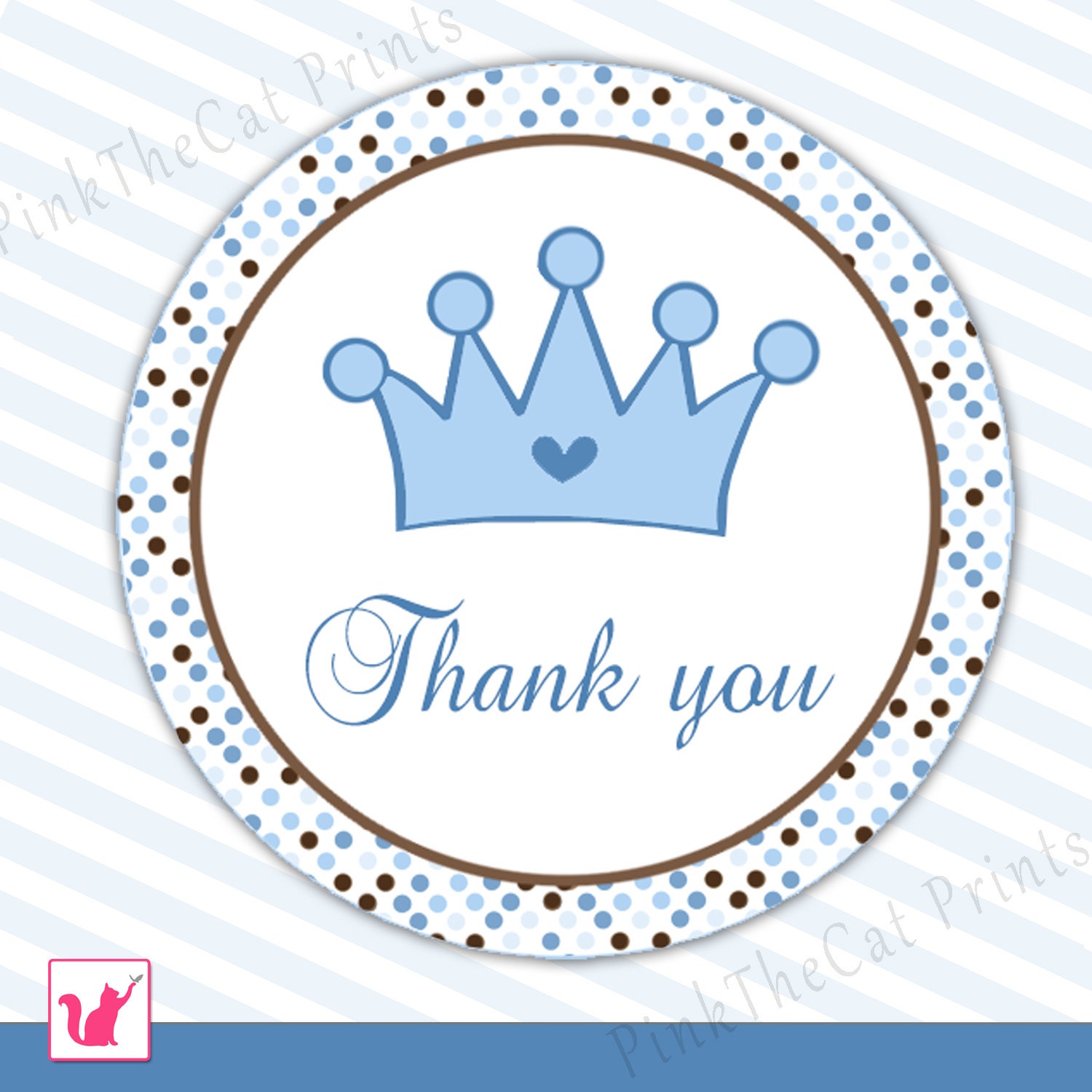 Baby Shower Thank You Tags Template