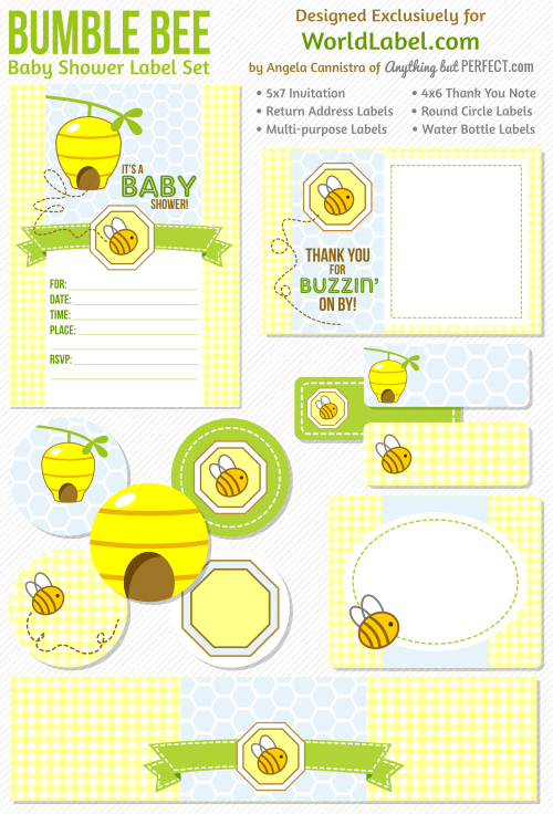 Baby Shower Thank You Tags Template