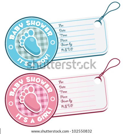 Baby Shower Thank You Tags Template