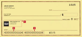 Bank Account Number And Routing Number On A Check