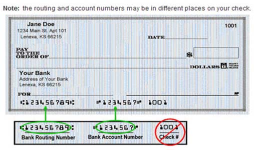 Bank Account Number On Cheque