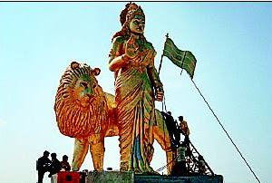 Bharat Mata With Rss Flag