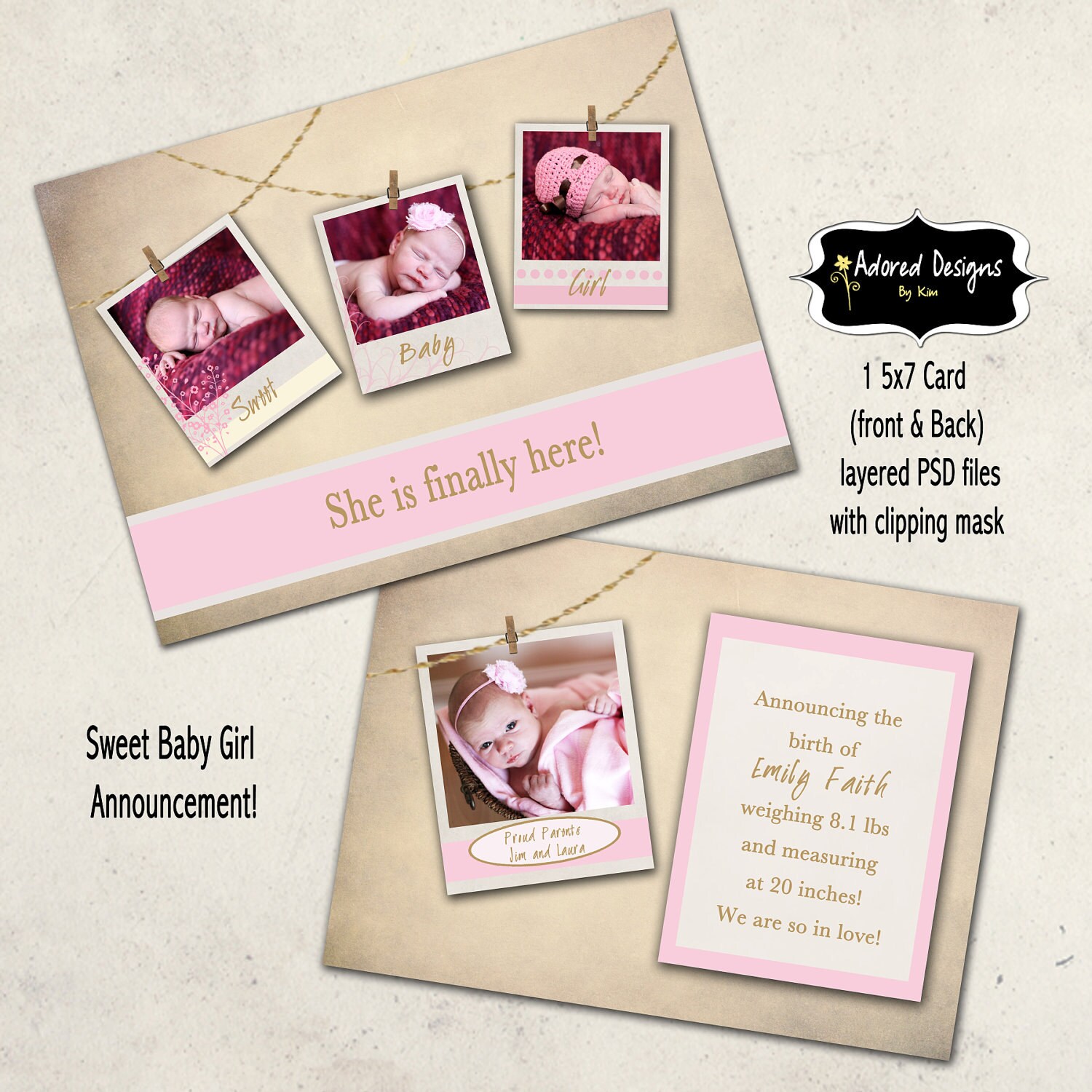 Birth Announcement Template Download