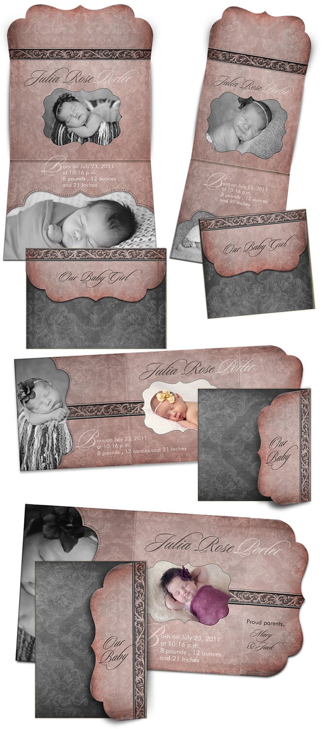 Birth Announcement Templates For Photographers