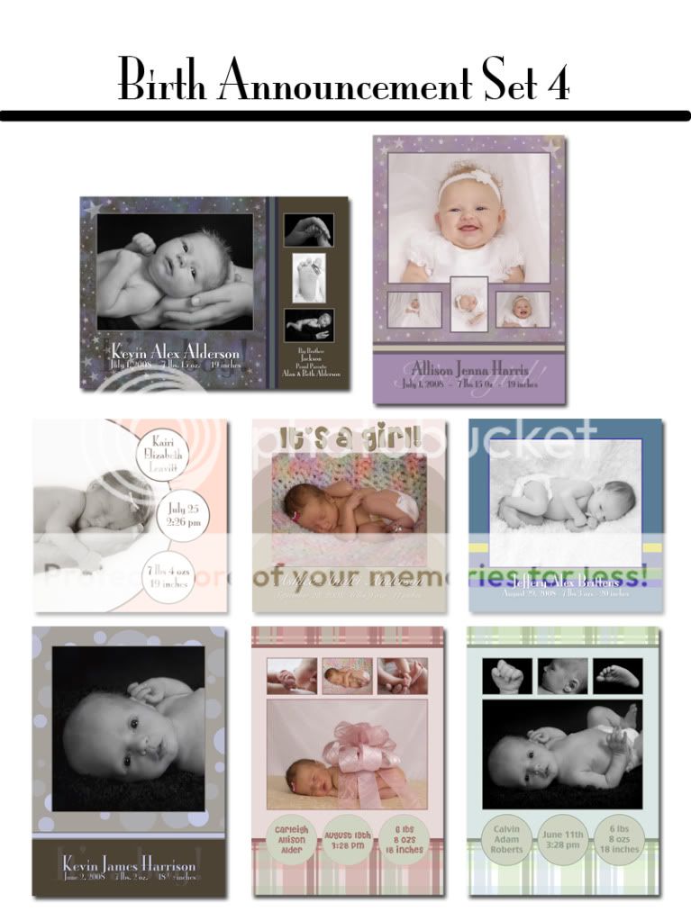 Birth Announcement Templates Photoshop