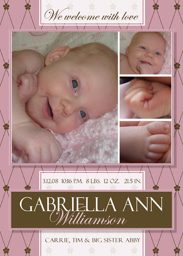 Birth Announcement Templates Photoshop