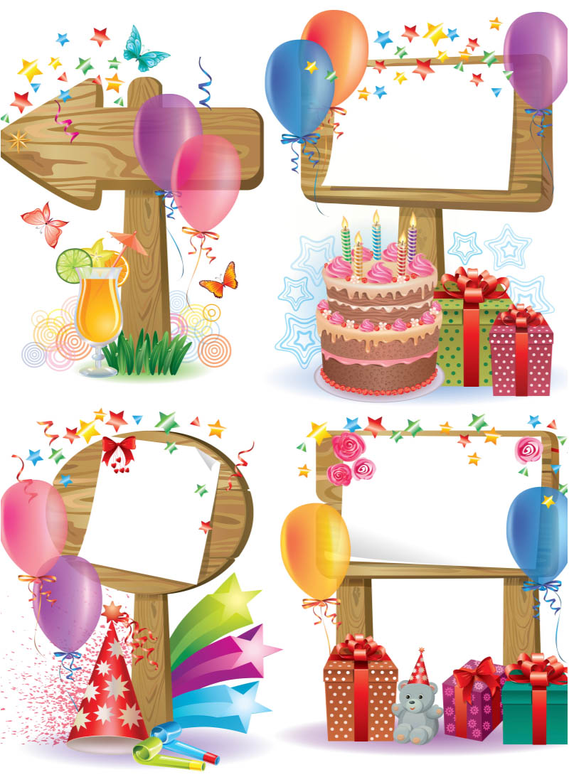 Birthday Name Tags Templates