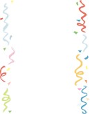 Birthday Streamers Clipart