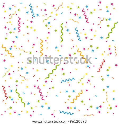 Birthday Streamers Clipart