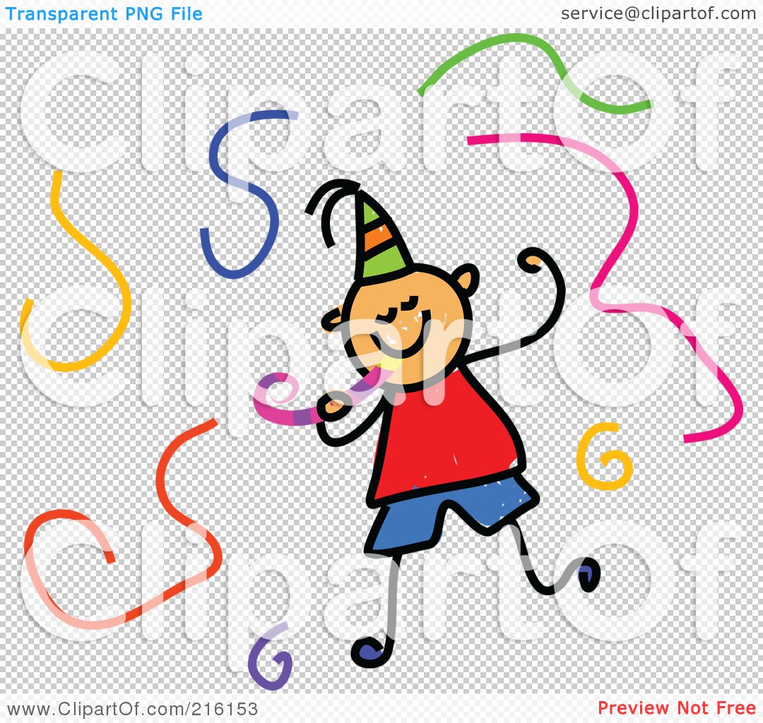 Birthday Streamers Clipart