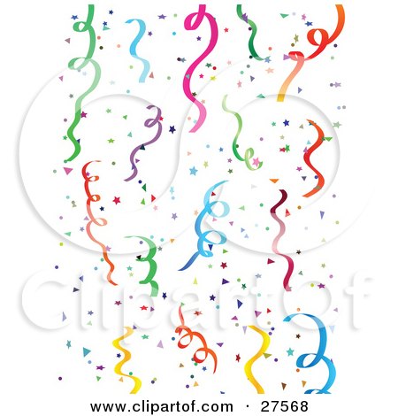 Birthday Streamers Clipart