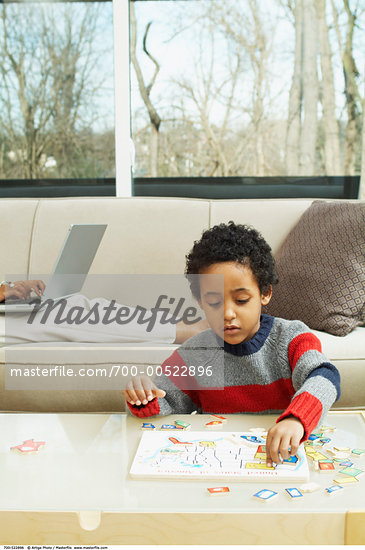 Black Children Playing With Toys