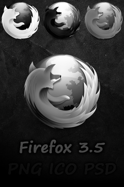 Black Firefox Icon