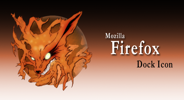 Black Mozilla Firefox Icon