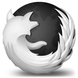 Black Mozilla Firefox Icon