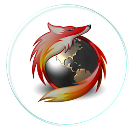 Black Mozilla Firefox Icon