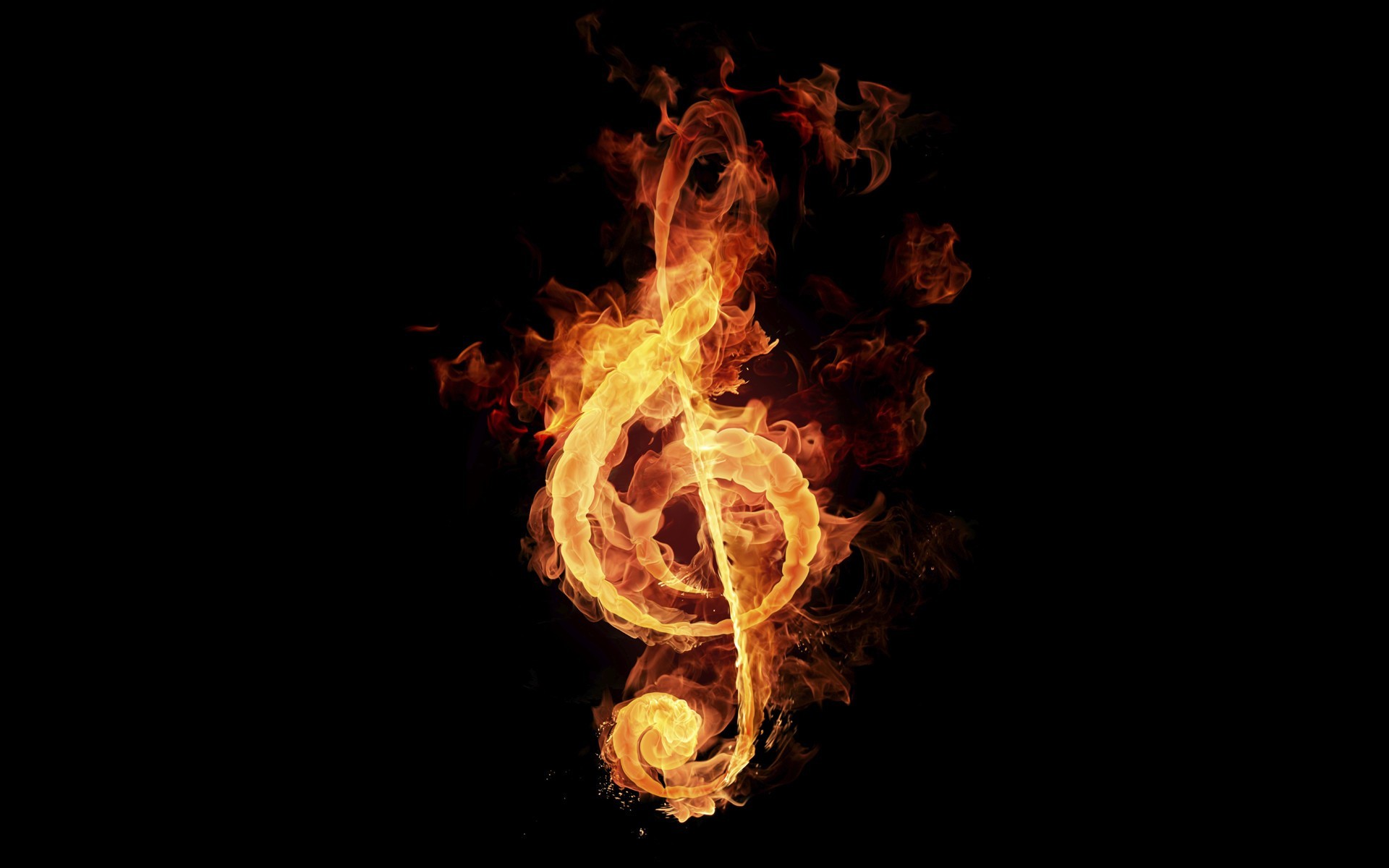 Black Music Notes Background