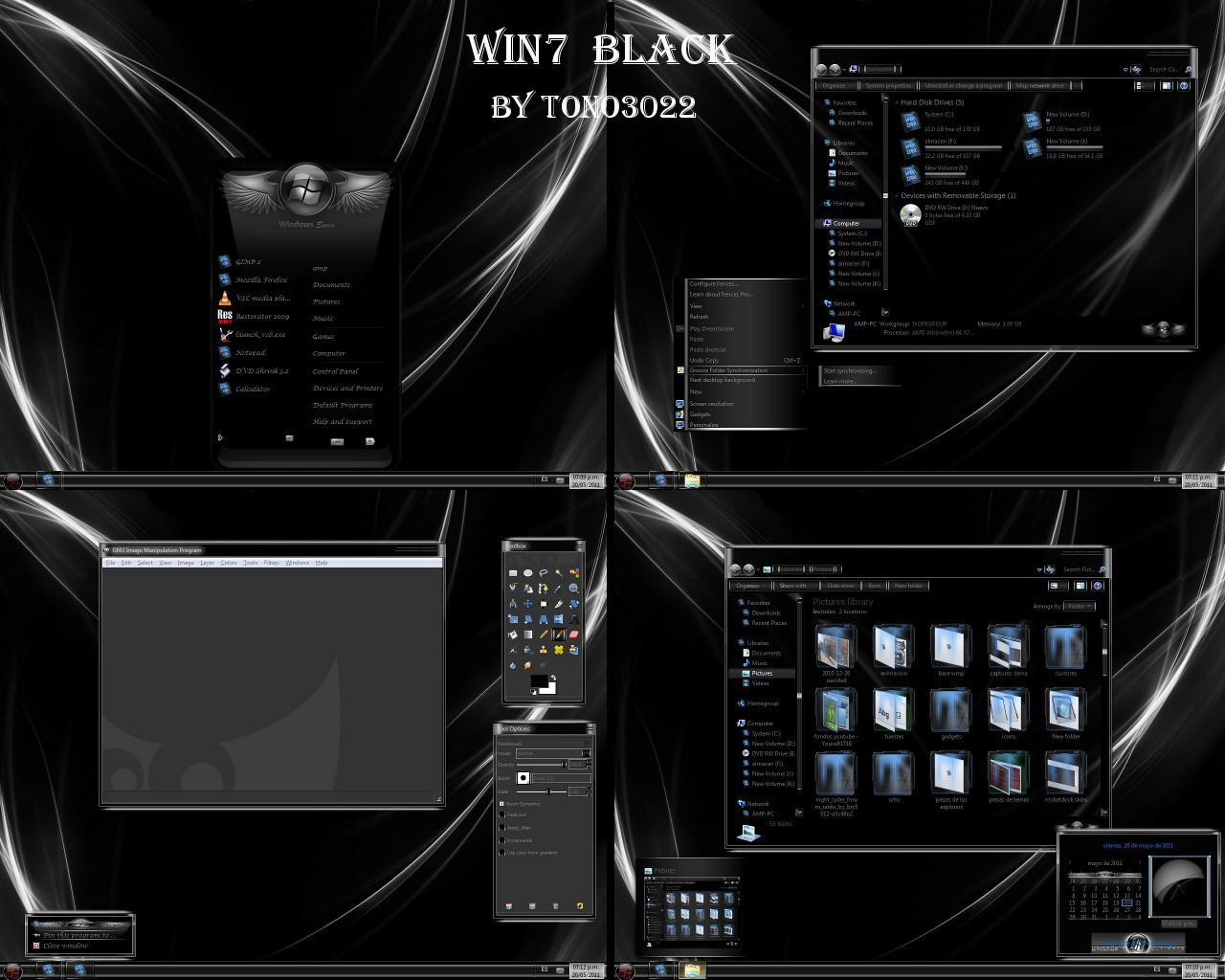 Black Themes For Windows 7 Ultimate