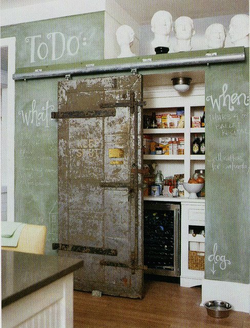 Blackboard Wall In Kitchen