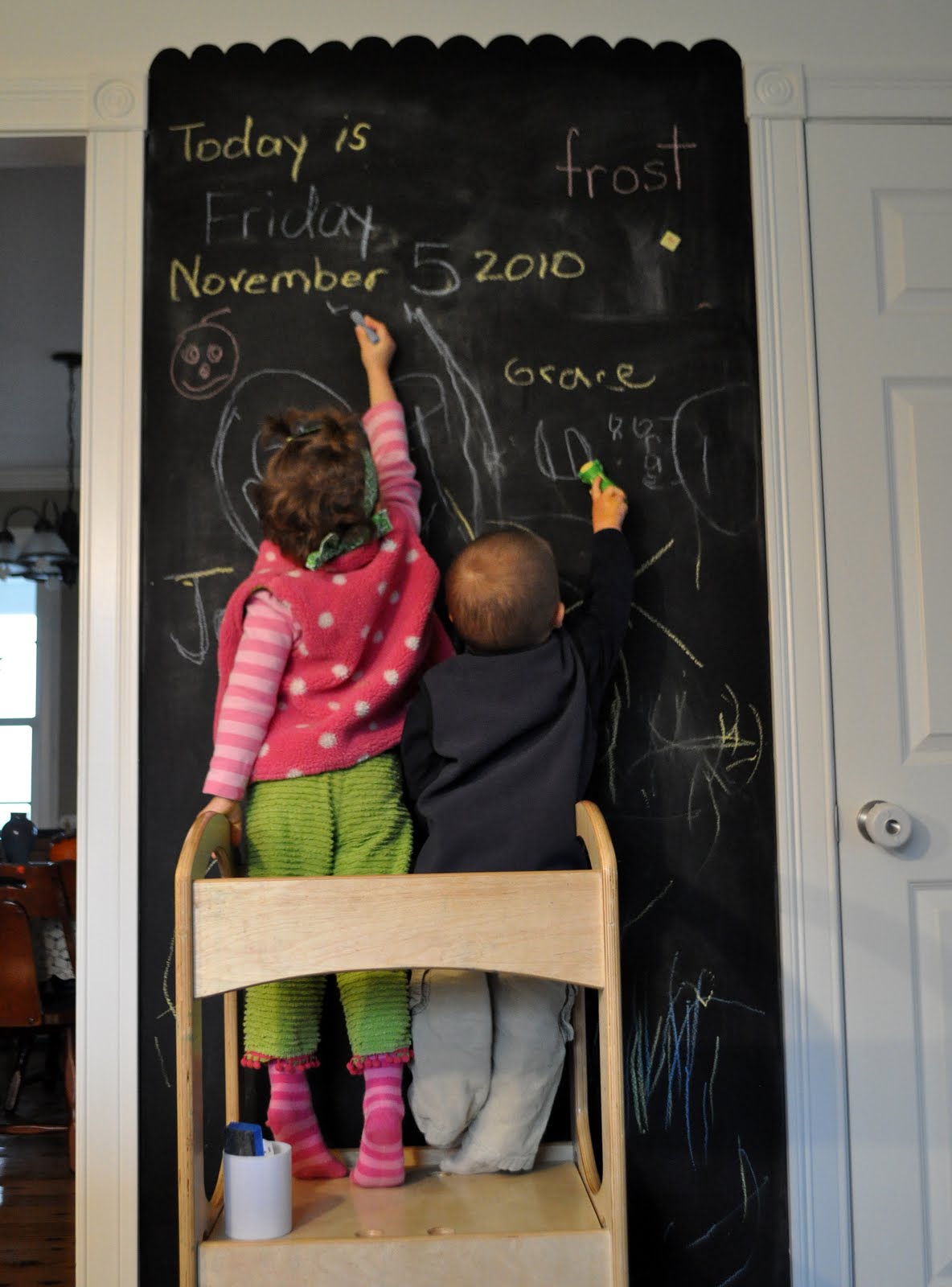 Blackboard Wall In Kitchen