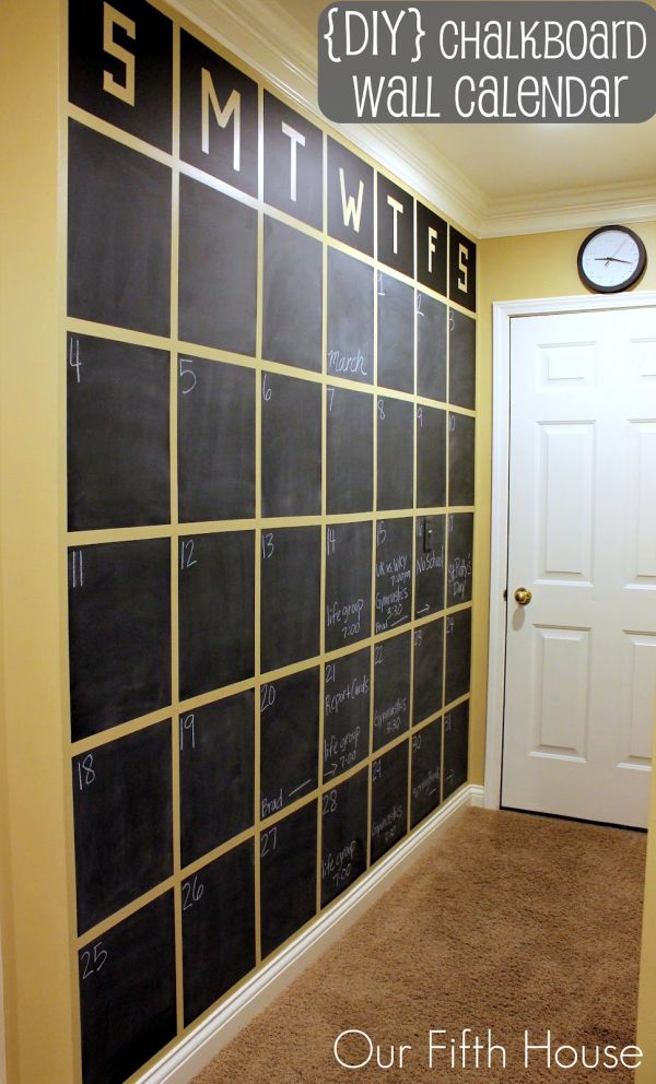 Blackboard Wall In Kitchen