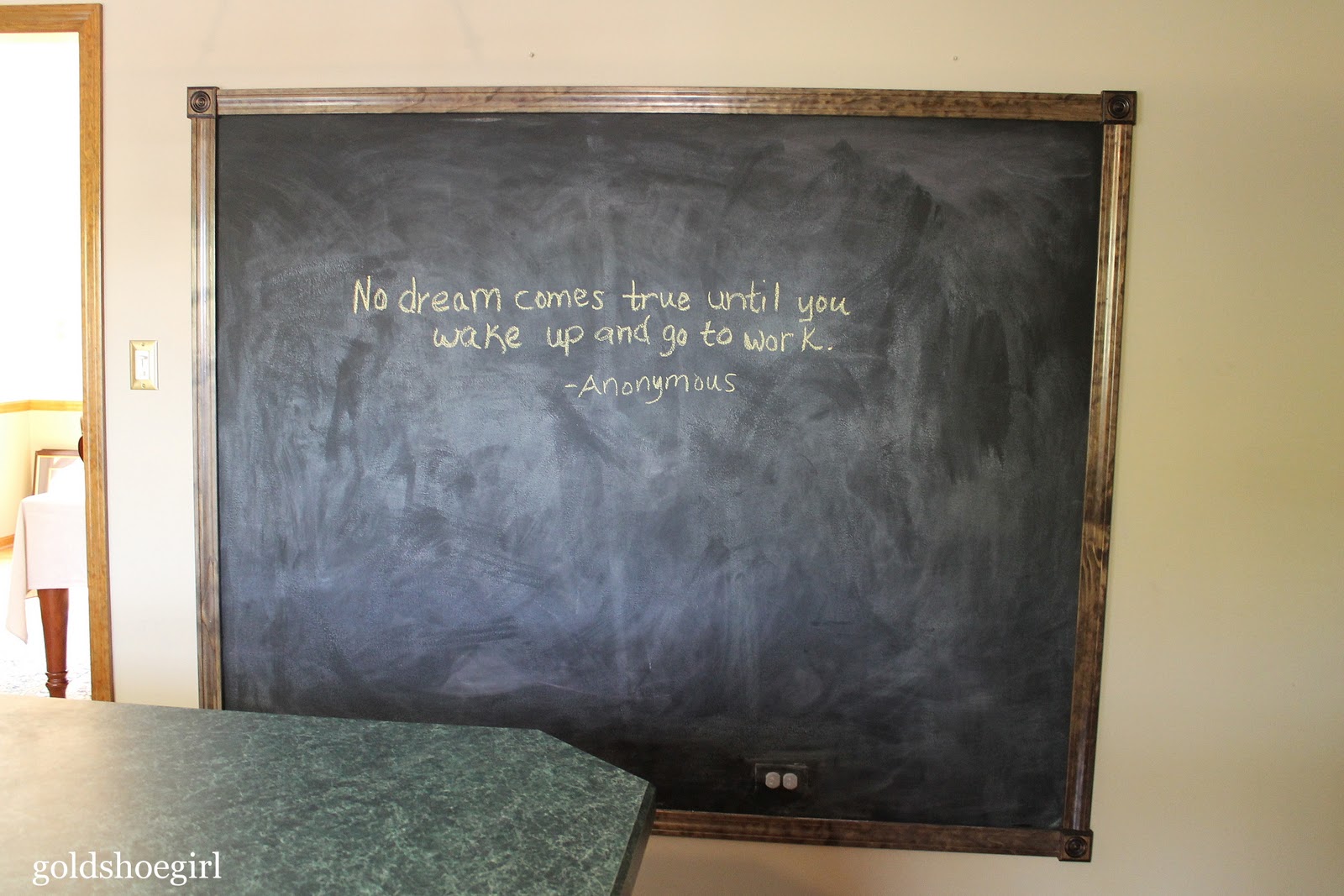 Blackboard Wall In Kitchen