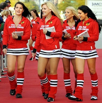 Blackhawks Ice Girls Costume