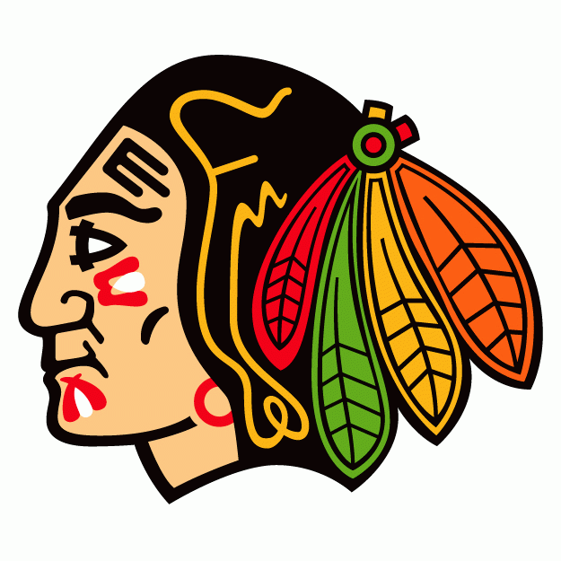 Blackhawks Logo Black And White