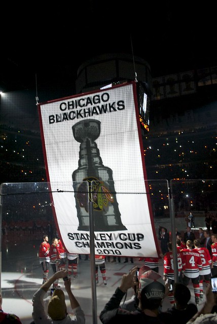 Blackhawks Stanley Cup Banners