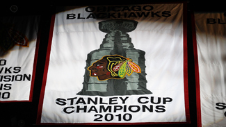 Blackhawks Stanley Cup Banners