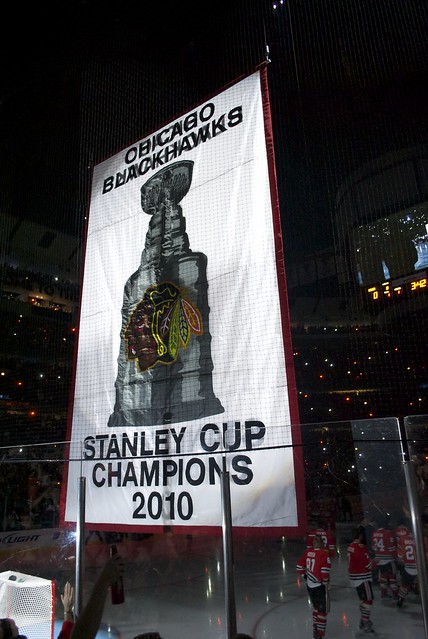 Blackhawks Stanley Cup Banners