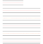 Blank Writing Paper For Kindergarten